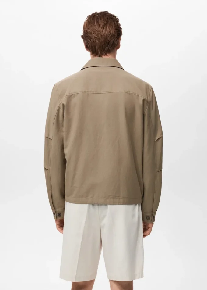 Veste en lyocell avec poches