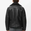 Veste en polaire simili cuir