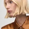Veste en satin avec poches