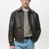 Veste en simili cuir avec poches