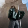 Veste en simili cuir avec poches
