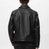 Veste en simili cuir avec poches