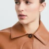 Veste en simili cuir avec poches