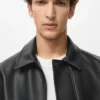 Veste en simili cuir avec poches