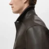 Veste en simili cuir avec poches