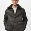Veste en simili-suède