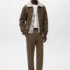 Veste en simili-suède