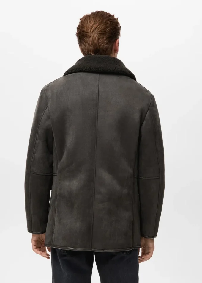 Veste en simili-suède
