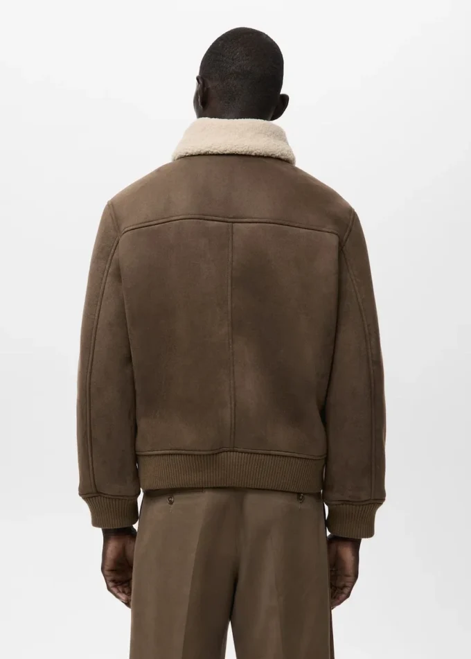 Veste en simili-suède