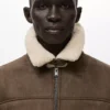 Veste en simili-suède