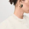 Veste en tweed avec bords effilochés
