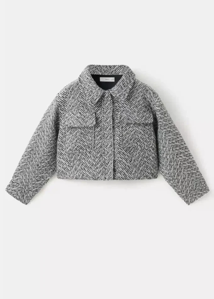 Veste en tweed avec détails en lurex