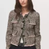 Veste en tweed à poches
