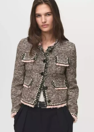 Veste en tweed à poches