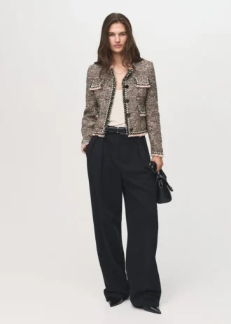 Veste en tweed à poches