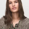 Veste en tweed à poches