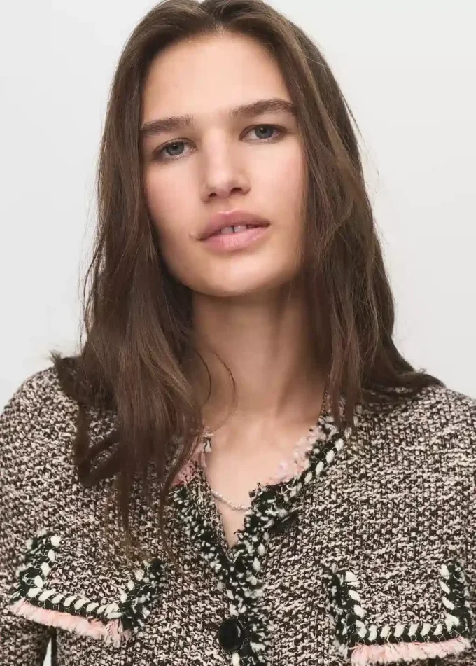 Veste en tweed à poches