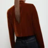 Veste en velours avec boutons