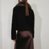 Veste en velours avec col en fourrure