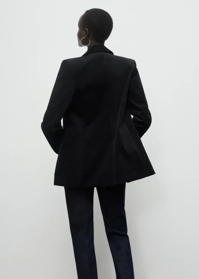 Veste en velours côtelé avec poches