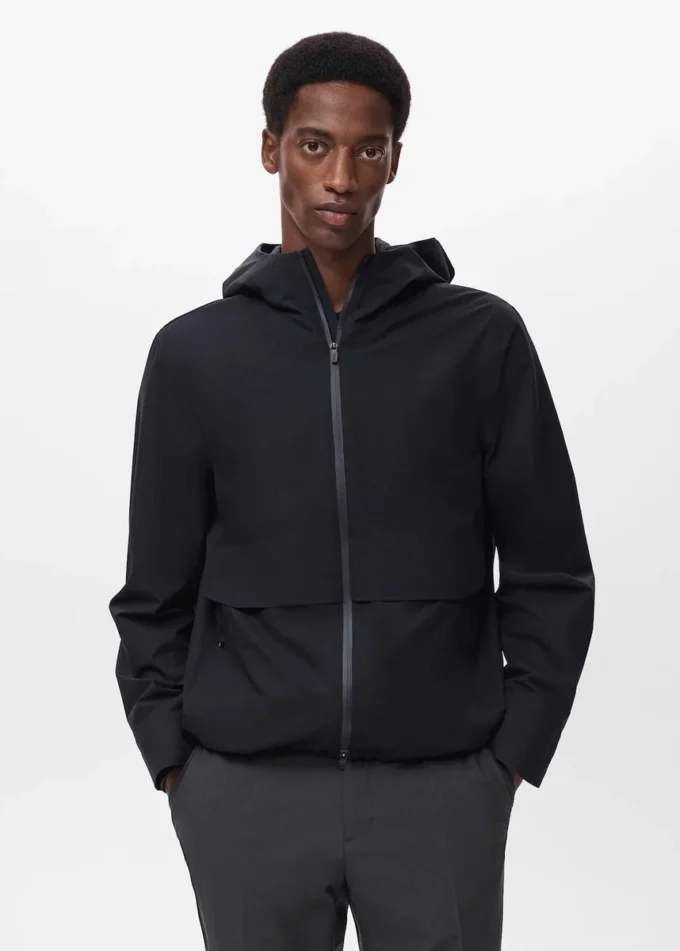 Veste imperméable à capuche