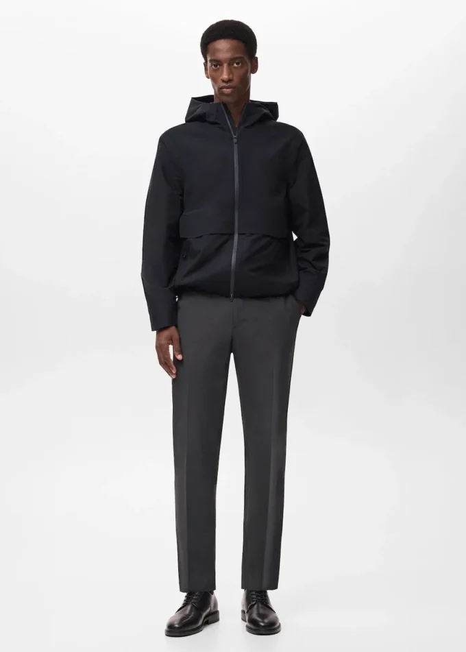 Veste imperméable à capuche