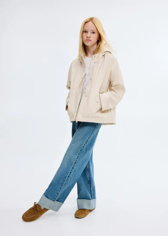 Veste imperméable à capuche