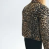 Veste imprimé léopard avec boutons
