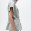 Veste à manches courtes avec taille ajustable