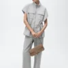 Veste à manches courtes avec taille ajustable