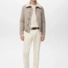 Veste matelassée avec col effet peau de mouton