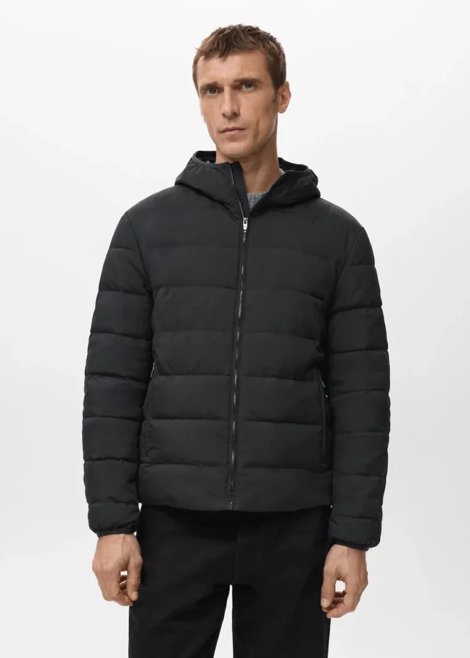 Veste matelassée avec rembourrage en duvet et plumes