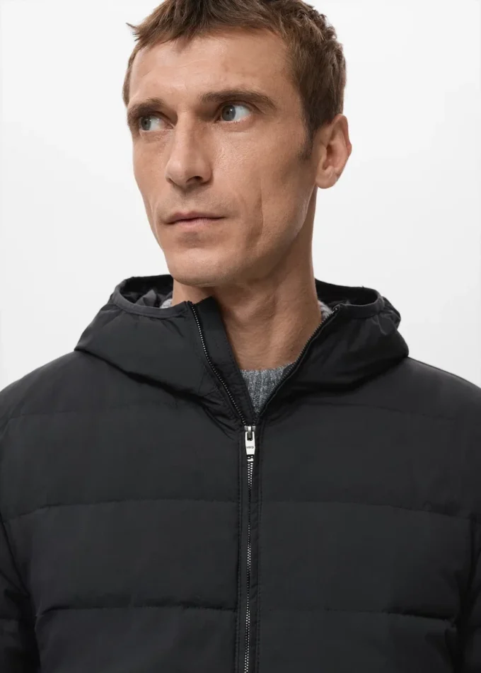 Veste matelassée avec rembourrage en duvet et plumes