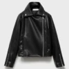 Veste motard effet cuir