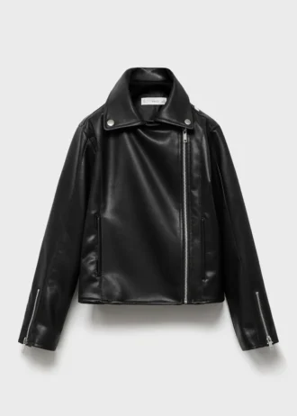 Veste motard effet cuir