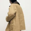 Veste oversize avec col contrasté Veste oversize avec col contrasté