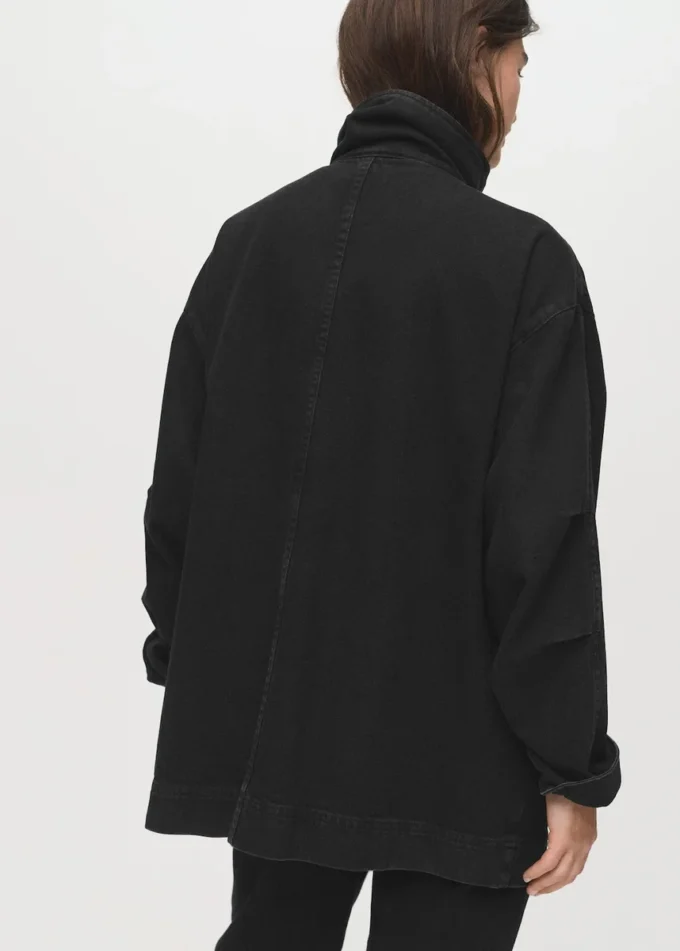 Veste oversize en denim avec poches