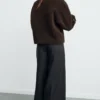 Veste réversible en peau lainée