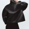 Veste réversible en peau lainée