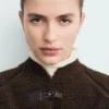 Veste réversible en peau lainée