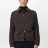 Veste zippée en laine