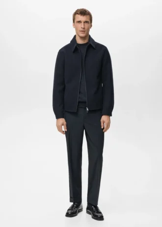 Veste zippée en laine