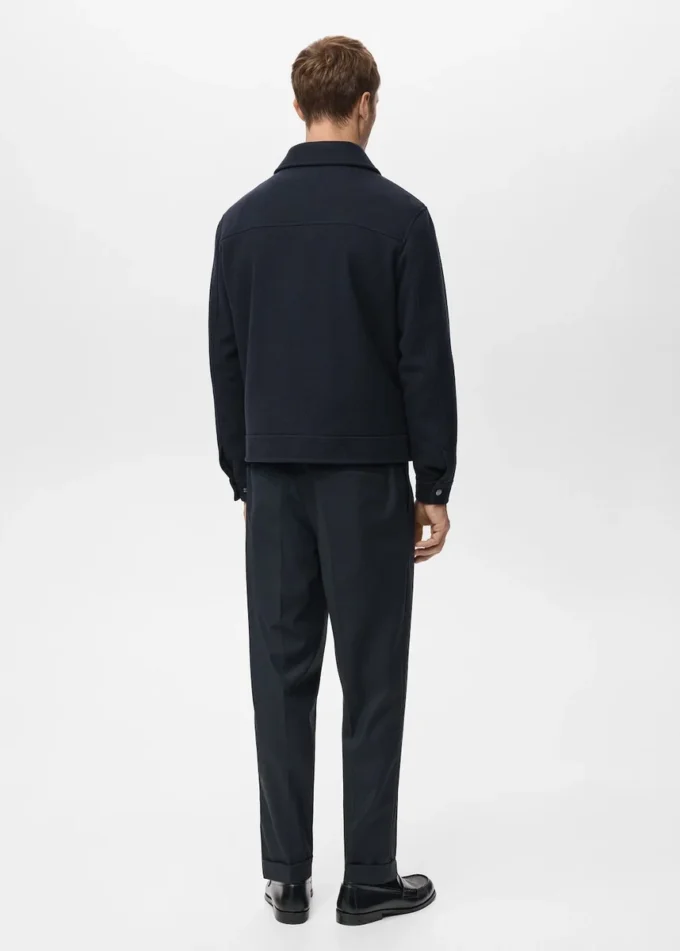 Veste zippée en laine