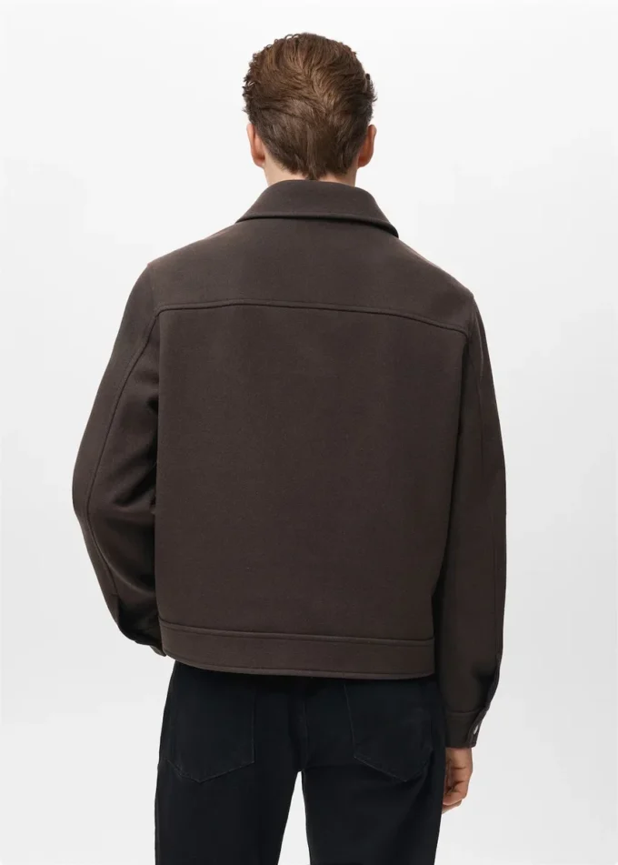 Veste zippée en laine