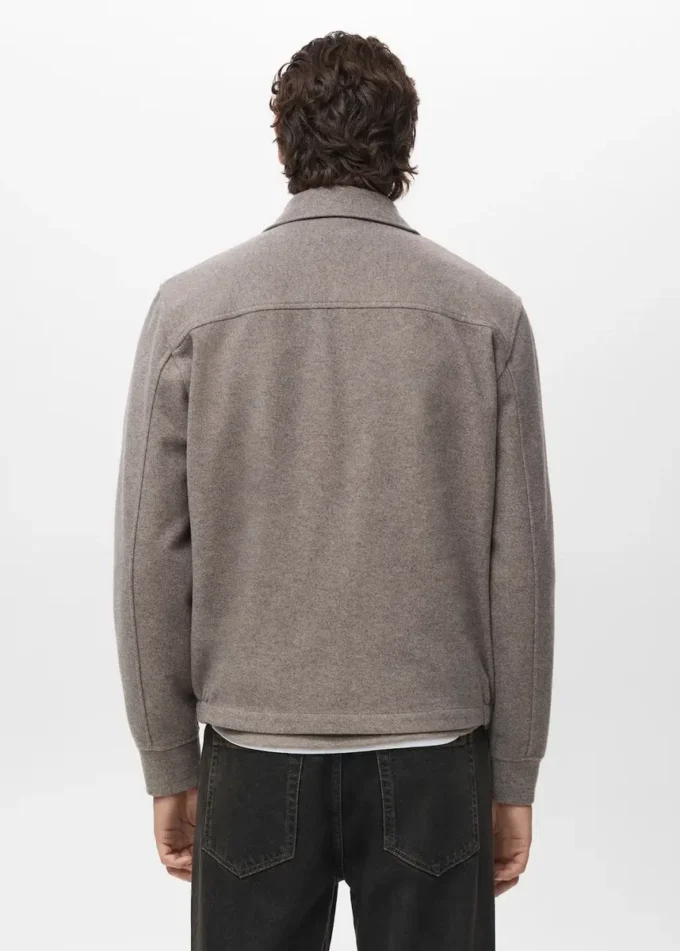 Veste zippée en laine