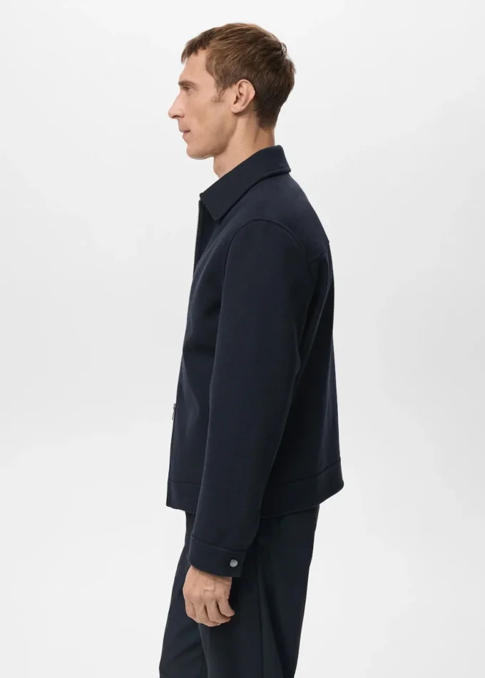 Veste zippée en laine