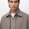 Veste zippée en laine