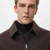 Veste zippée en laine