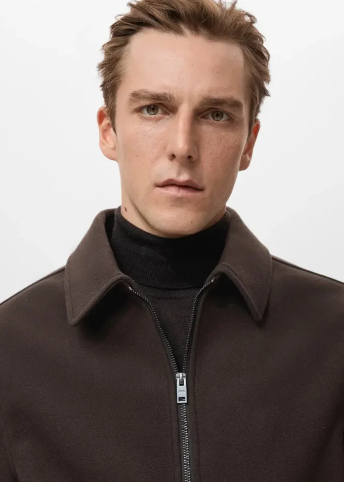 Veste zippée en laine